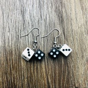 NWOT Dice/Die Dangle Earrings